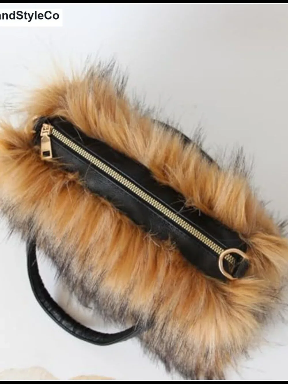 Faux Fur Tote Handbag Furry Fluffy Satchel Purse Shoulder Bag Women